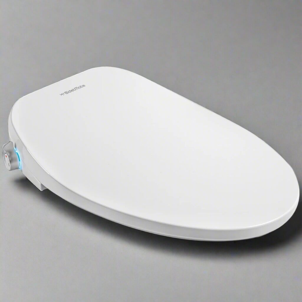 BidetMate 700 Series Electronic Smart Bidet Toilet Seat - Side view with lid down