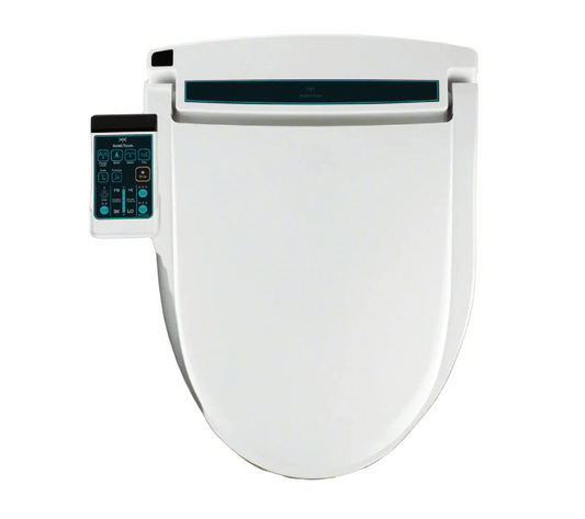 BidetMate 2000 Series Smart Bidet Toilet Seat with control panel for customizable wash settings.