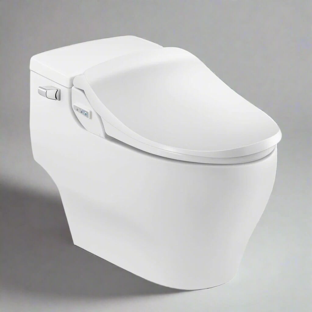 Bio Bidet Slim Two Smart Bidet Toilet Seat with remote, featuring a sleek design for comfort and hygiene.