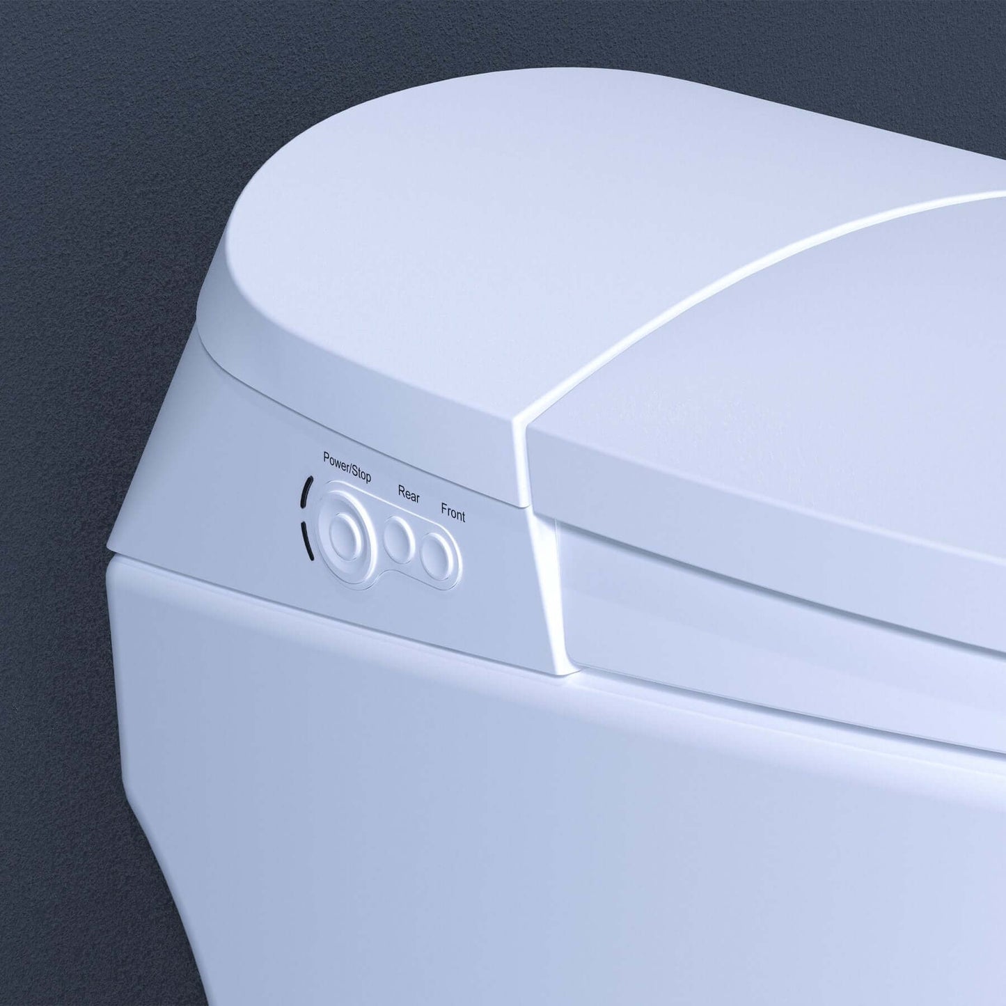 Discovery DLX Smart Bidet Toilet - View of controls on the side