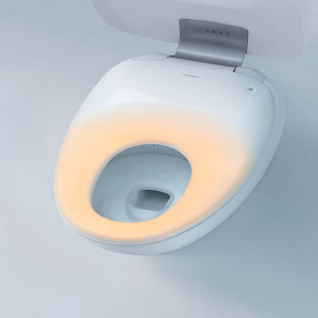 TOTO NEOREST NX1 Smart Bidet Toilet with heated seat and auto-flush features, elegantly designed for luxury bathroom comfort.