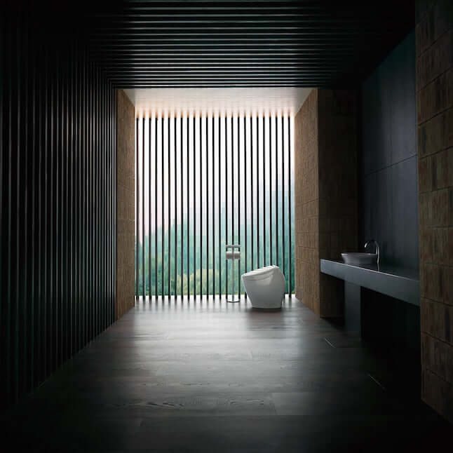 NEOREST® NX1 Dual Flush Toilet - Side view of toilet in an elegant bathroom