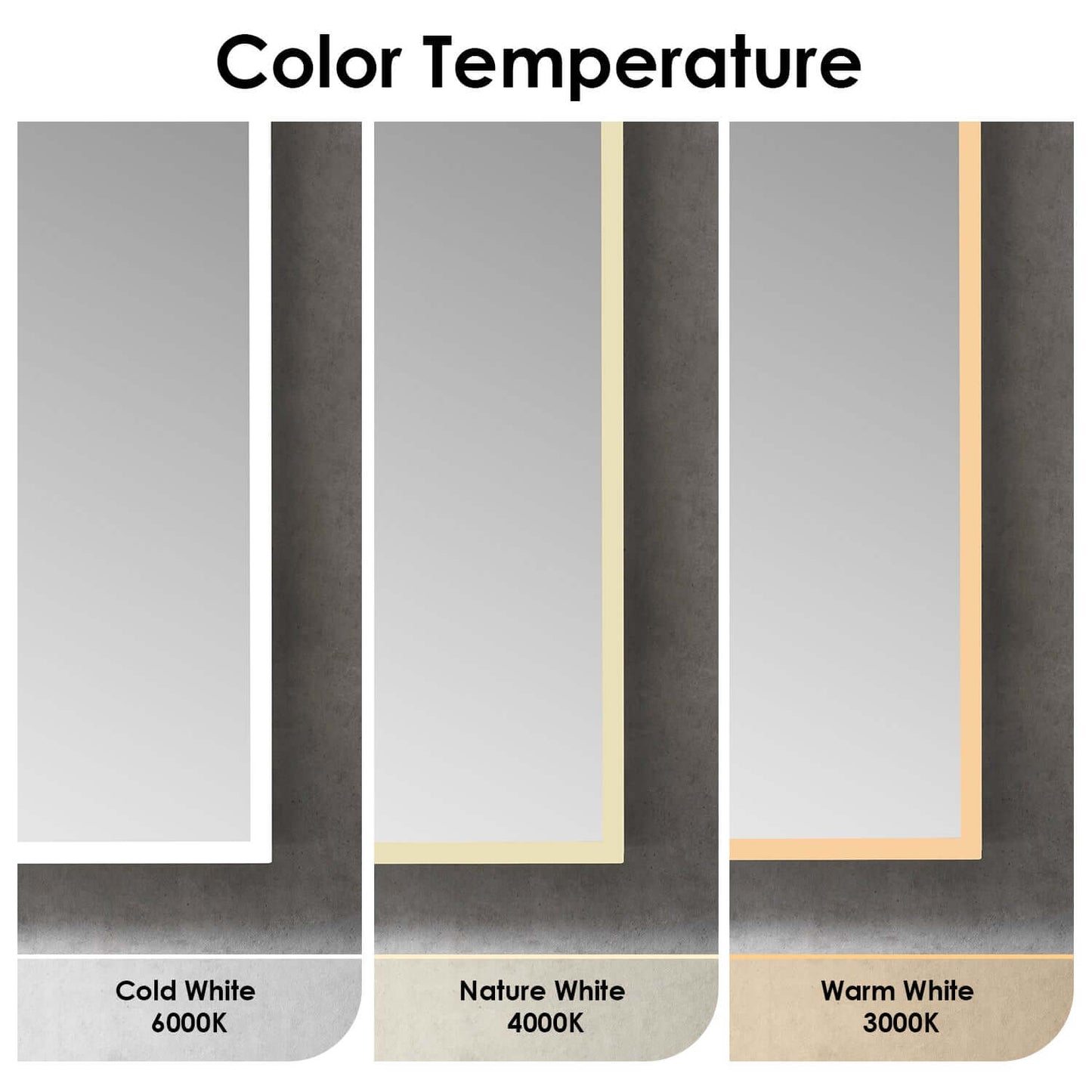 Carsoli Rectangle Frameless Surface/Recessed Mounted LED Lighted Bathroom Medicine Cabinet