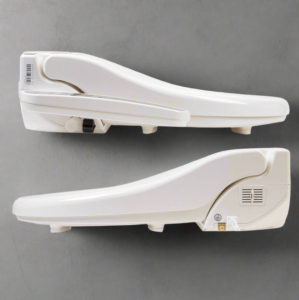 Clean Sense 1500 Smart Bidet Toilet Seat - 2 views of sides