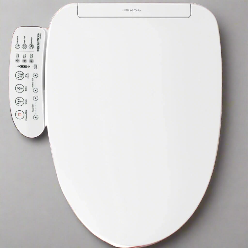 BidetMate 3000 Series smart bidet toilet seat with control panel for enhanced hygiene and comfort.