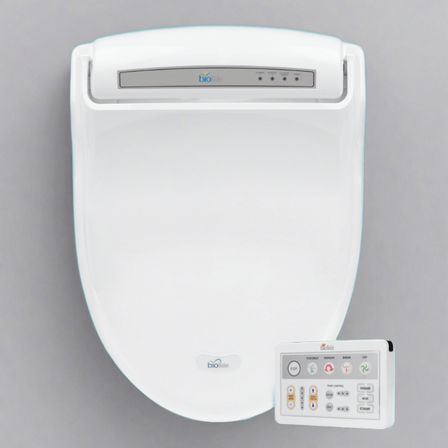 BB-1000 Supreme Bio Bidet Smart Toilet Seat - top view with remote at side