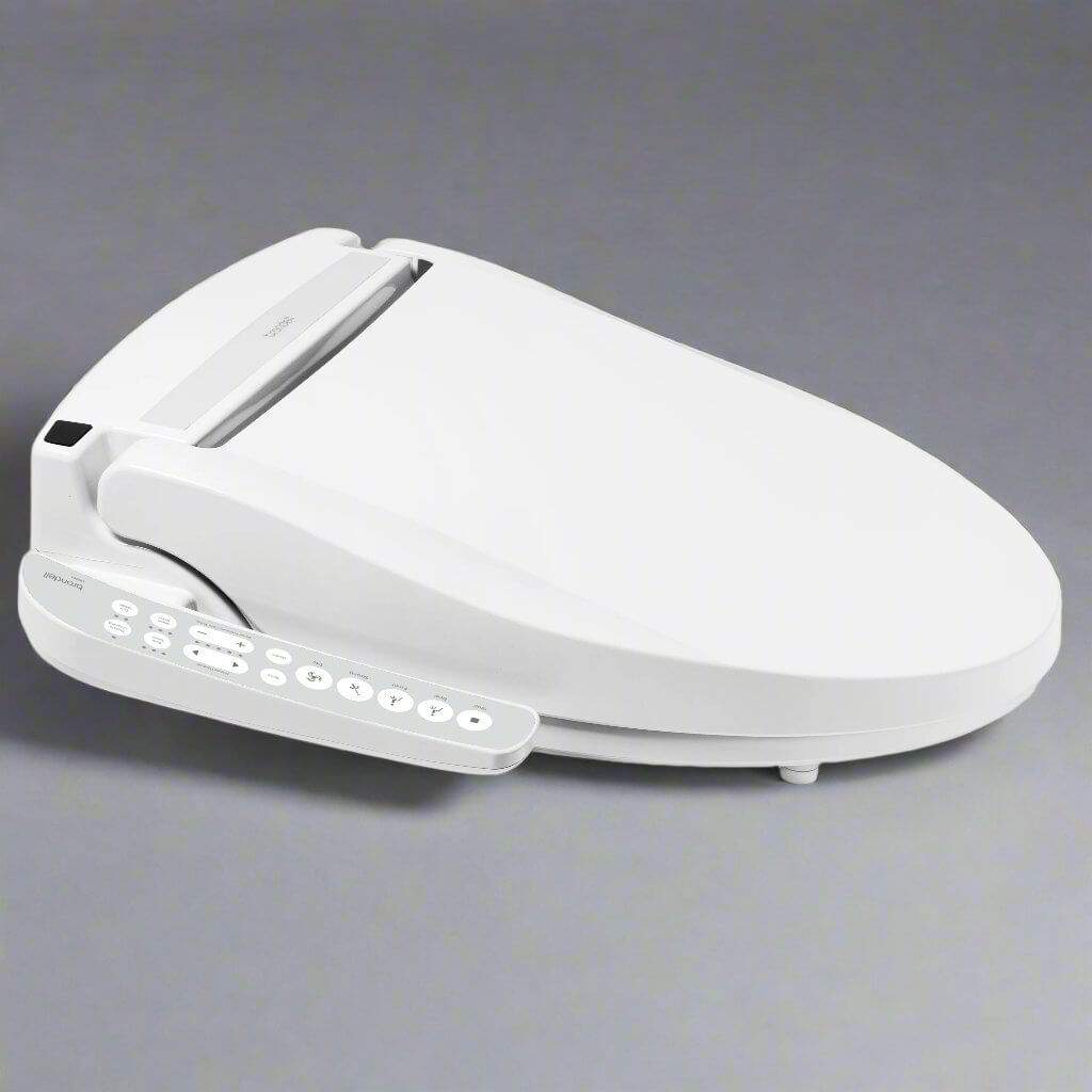 Brondell Swash Select DR801 Smart Bidet Toilet Seat with side arm control features for customizable comfort.