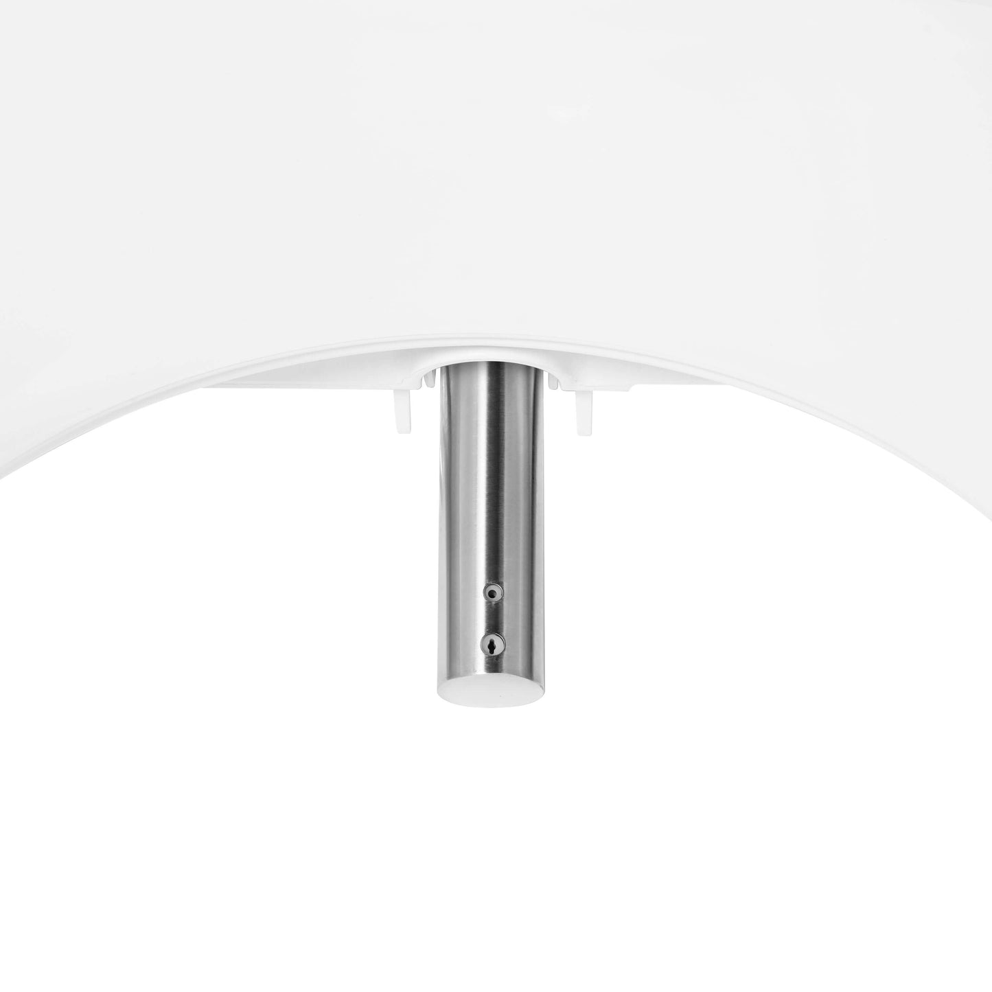 Close-up of the stainless steel nozzle on the Brondell Swash Select DR801 Smart Bidet Toilet Seat.