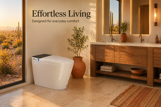 Kingston Brass Edison Smart Toilet with Bidet, Heated Seat, and Auto Flush