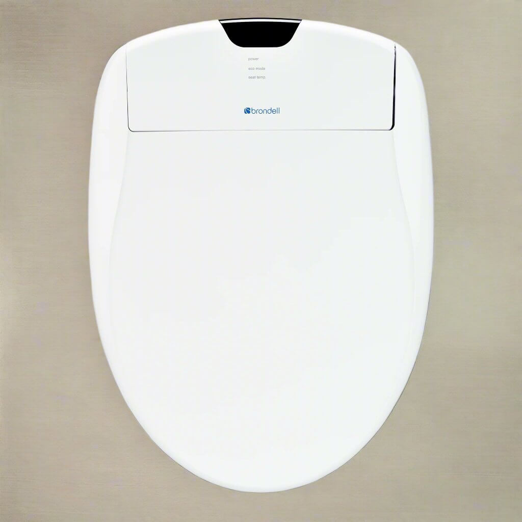 Brondell Swash 1400 Luxury Smart Bidet Toilet Seat in white, with sleek design and modern features.