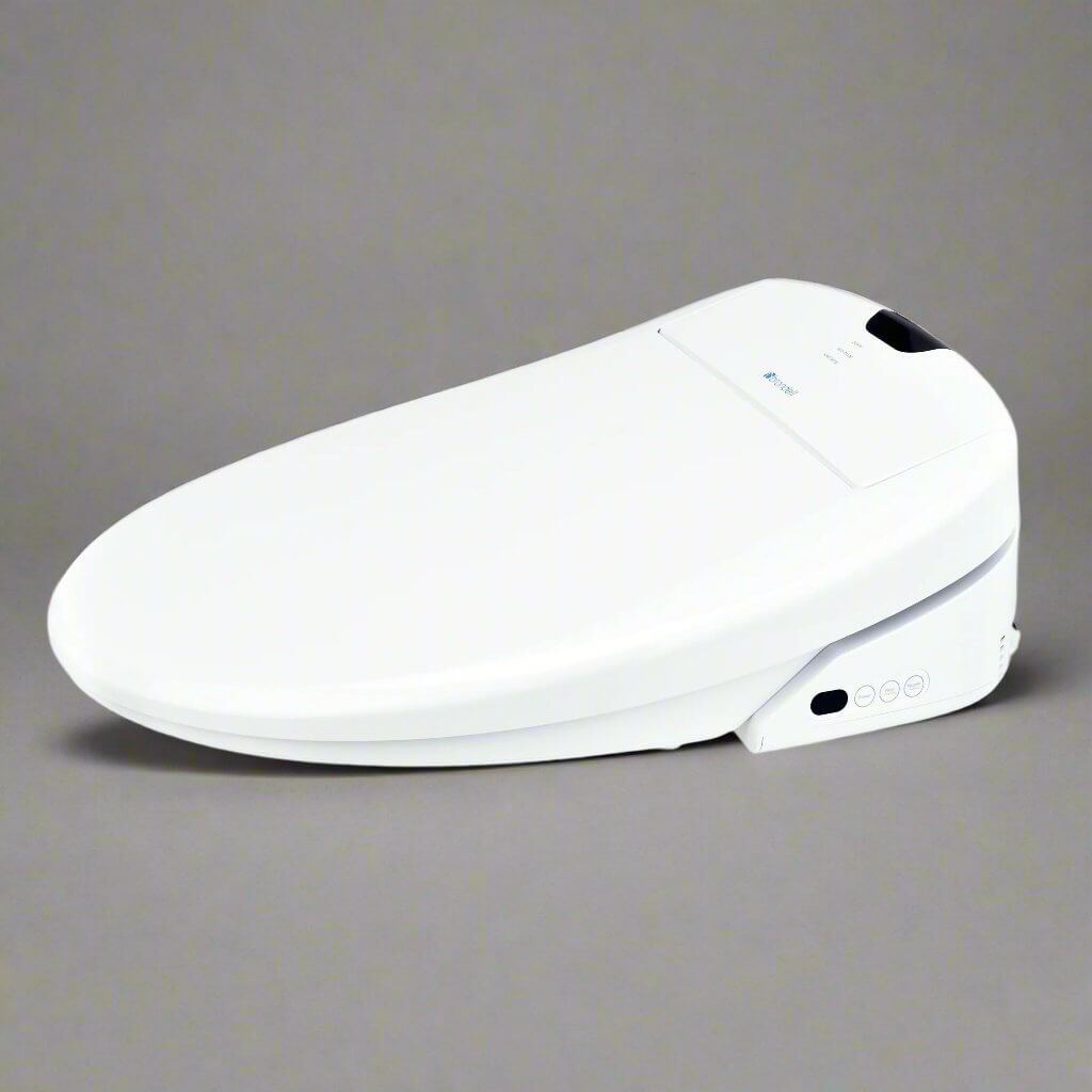 Brondell Swash 1400 Luxury Smart Bidet Toilet Seat in sleek white design with control panel.