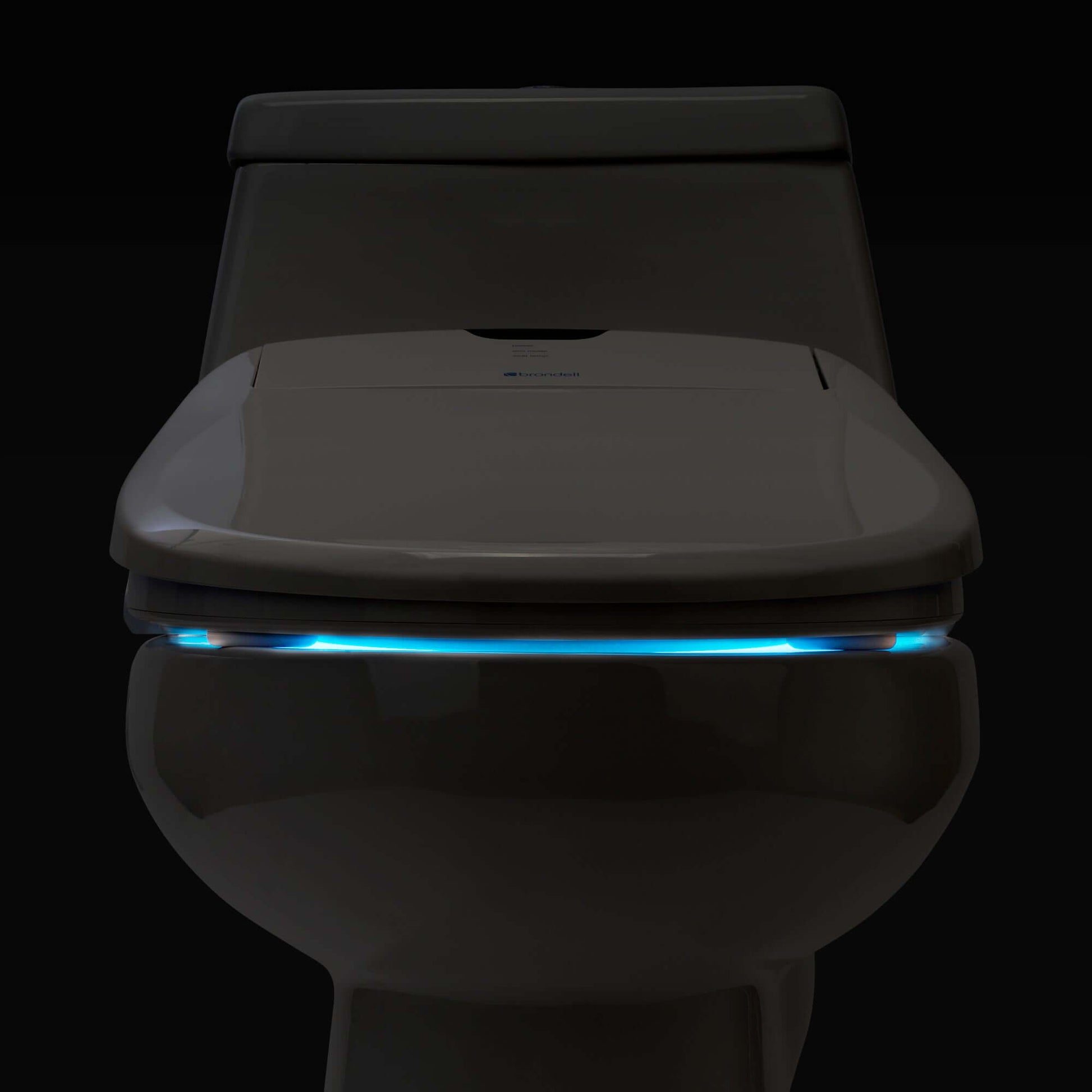 Brondell Swash 1400 Luxury Smart Bidet Toilet Seat with LED nightlight feature, showcasing modern design and innovation.