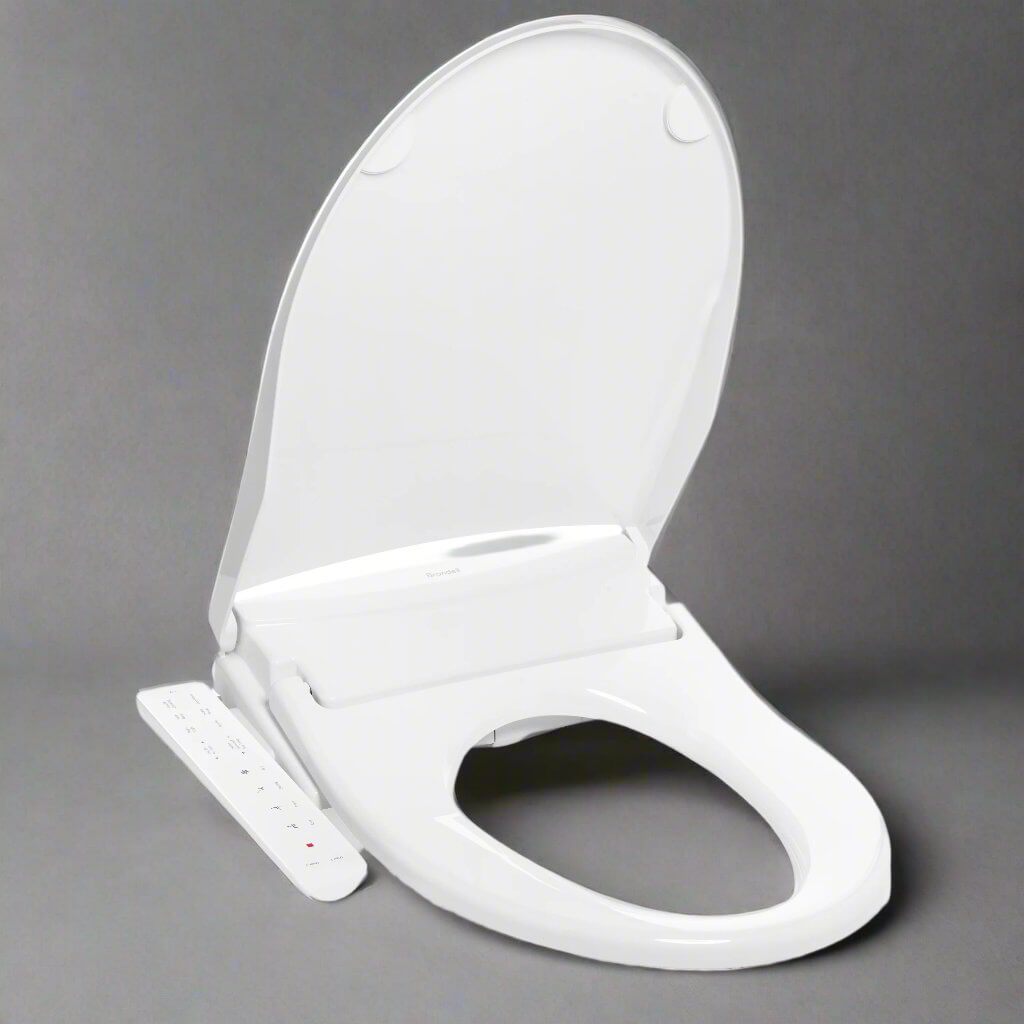 Brondell Swash Thinline T22 Smart Bidet Seat with side arm control, sleek design and modern features.