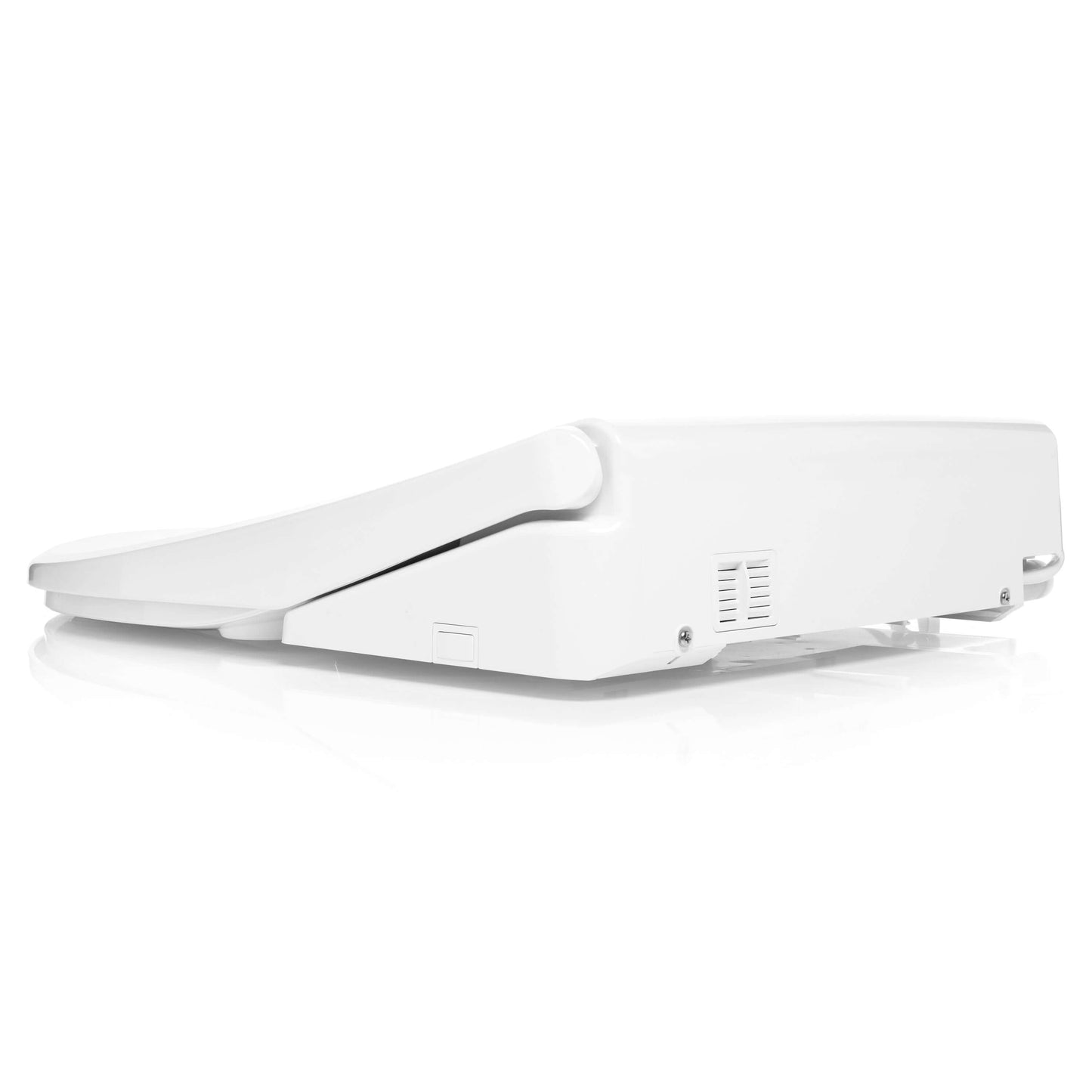 Brondell Swash Thinline T22 Smart Bidet Seat shown from the side, featuring a sleek, low-profile design.
