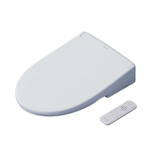 Brondell Swash Eco Thinline T66 Luxury Bidet Toilet Seat with remote control, showcasing its sleek and modern design.