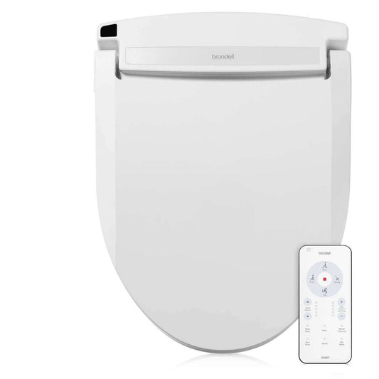 Swash EM617 Advanced Bidet Toilet Seat with Remote Control - Top view with remote