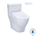 TOTO Aimes Washlet+ S7A Bidet Toilet showcasing sleek design and WaterSense certification.