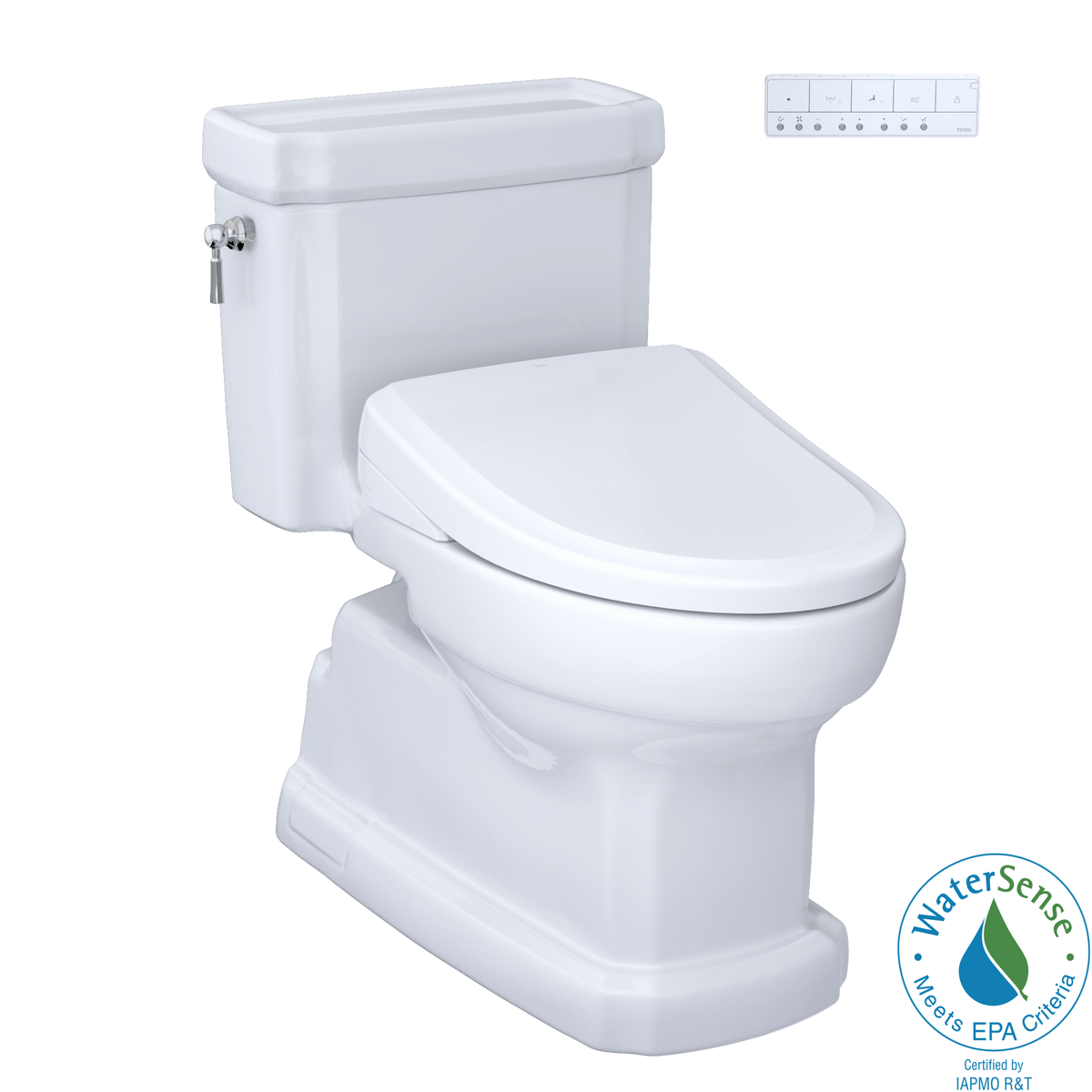 TOTO Guinevere Washlet+ S7A Auto Flush Bidet Seat with WaterSense certification