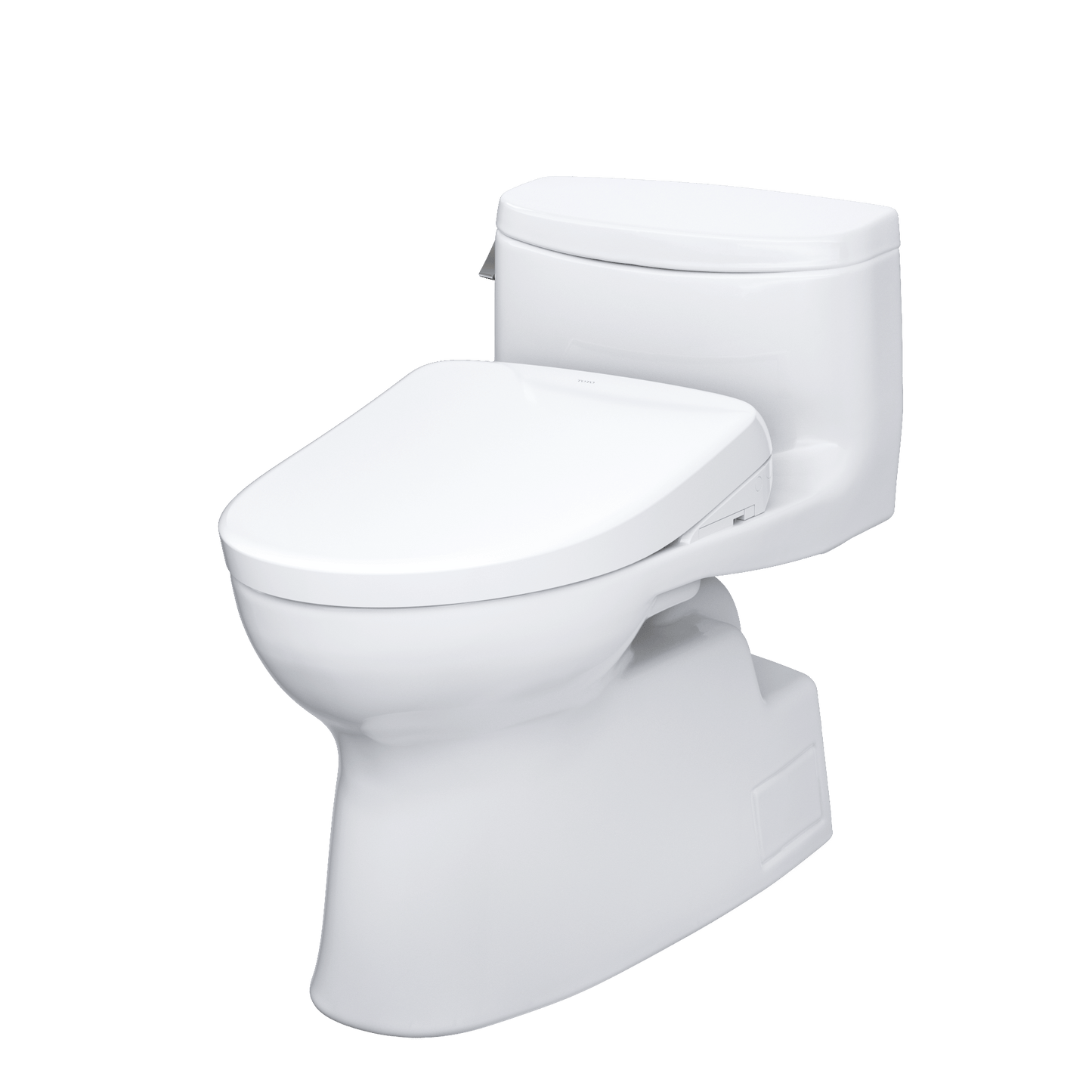 TOTO Carolina II Washlet+ S7A Bidet Toilet sleek design and advanced technology, white high-efficiency toilet.