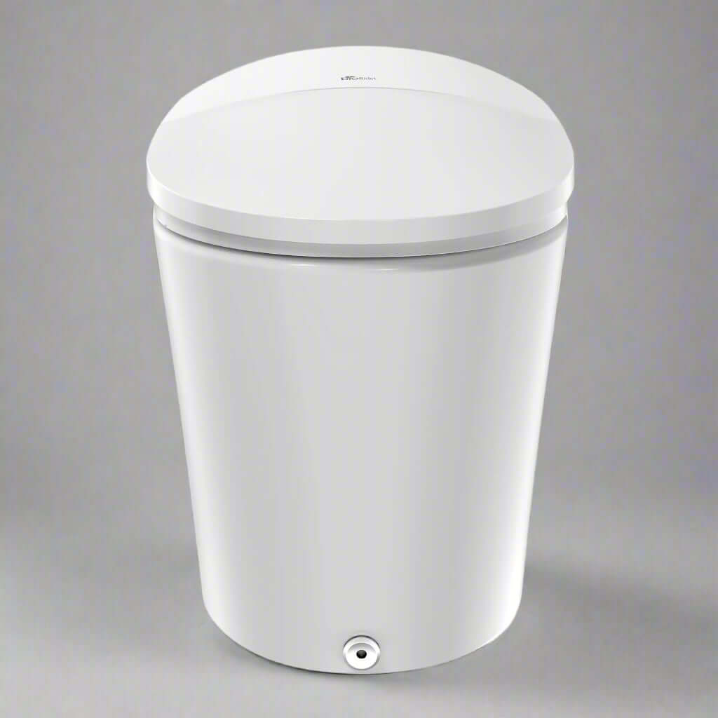 Discovery DLX Smart Bidet Toilet - view from front with lid closed