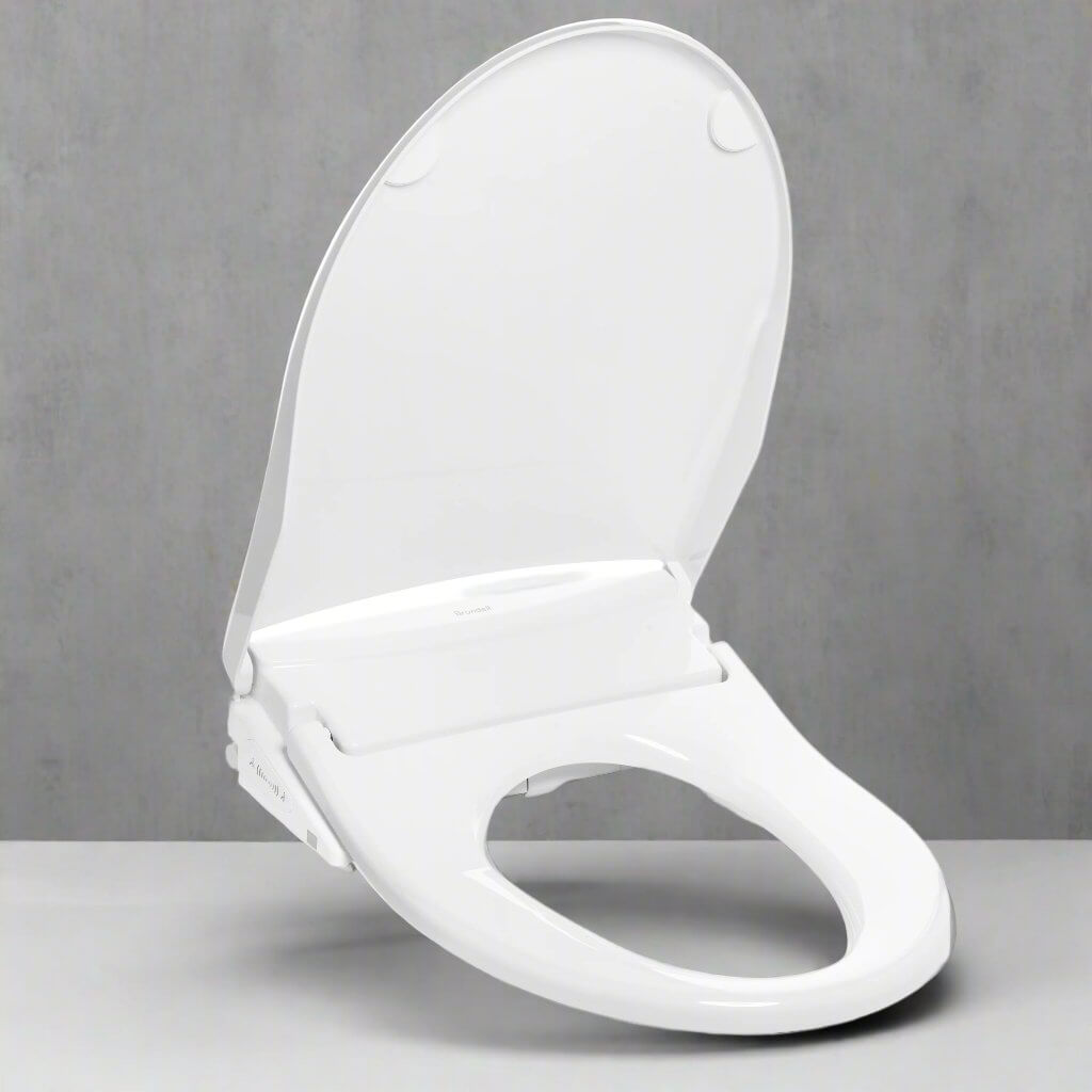 Brondell Swash Thinline T44 Smart Bidet Seat with remote control, sleek design, ultra-slim profile, modern bathroom upgrade.