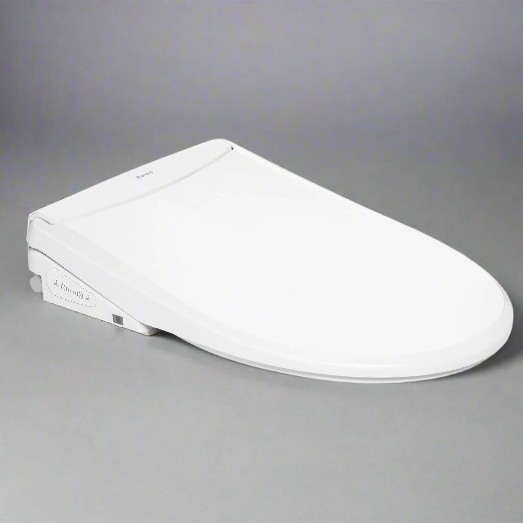 Brondell Swash Thinline T44 Smart Bidet Toilet Seat with remote control, sleek and ultra-slim design.