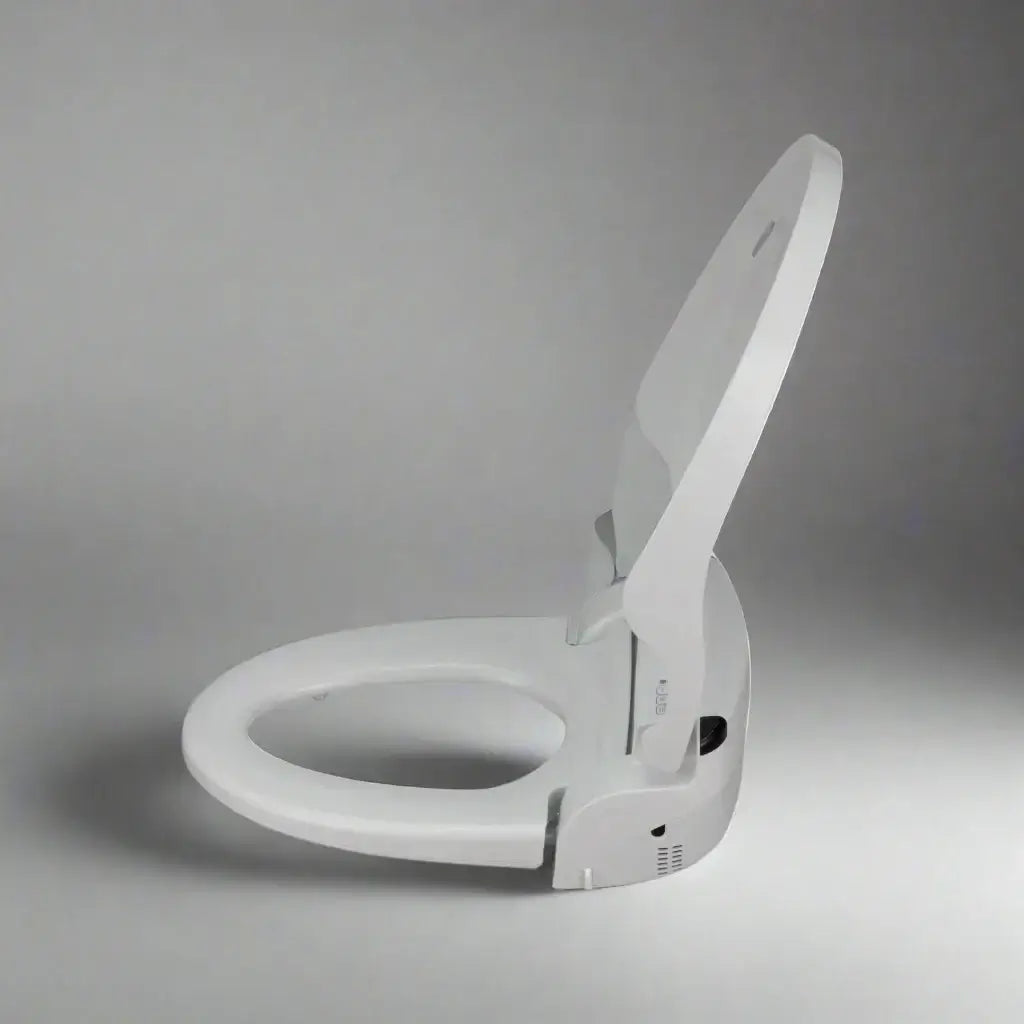 Infinity Eaze Z3 Bidet Toilet Seat viewed from the side, showcasing its ergonomic design and modern features.