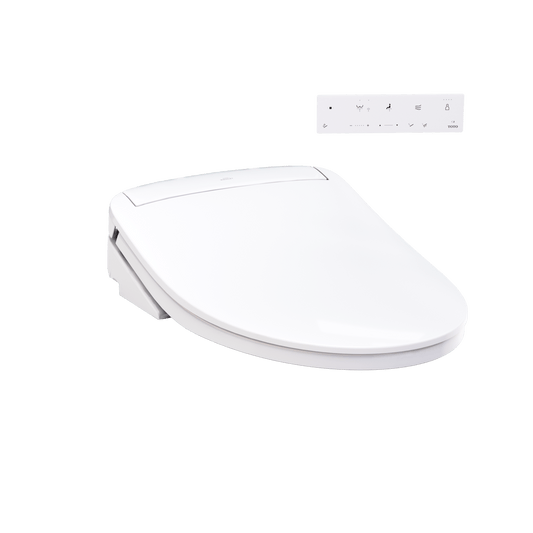 TOTO Washlet KS6 Bidet Seat with remote control, featuring low-profile design and endless warm water.