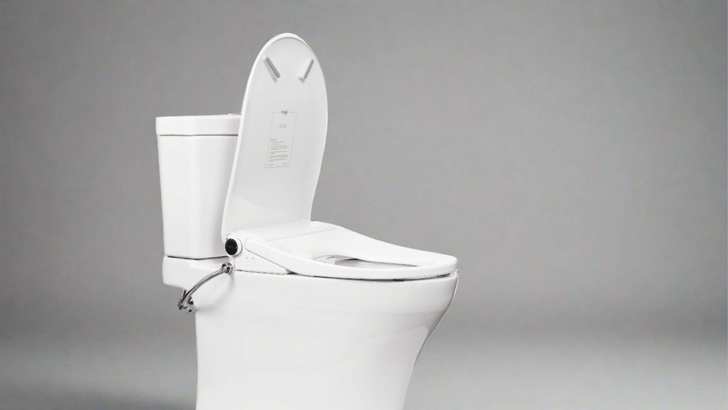Nova Bidet Ultra NOVA Bidet Toilet Seat displayed with features like an open lid and modern design.