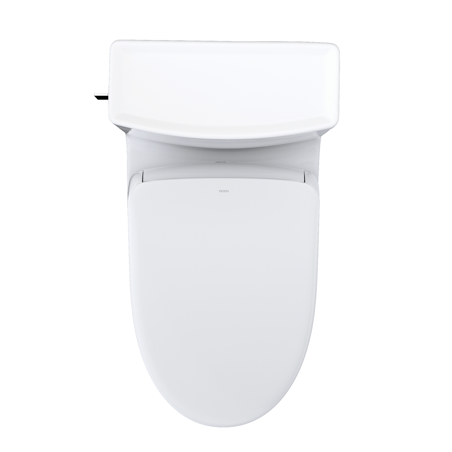 Top view of TOTO Legato Washlet+ S7A Bidet Toilet showing sleek, modern design.