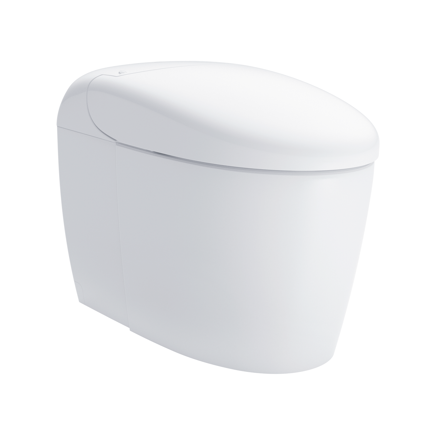 White toilet cistern on a white background