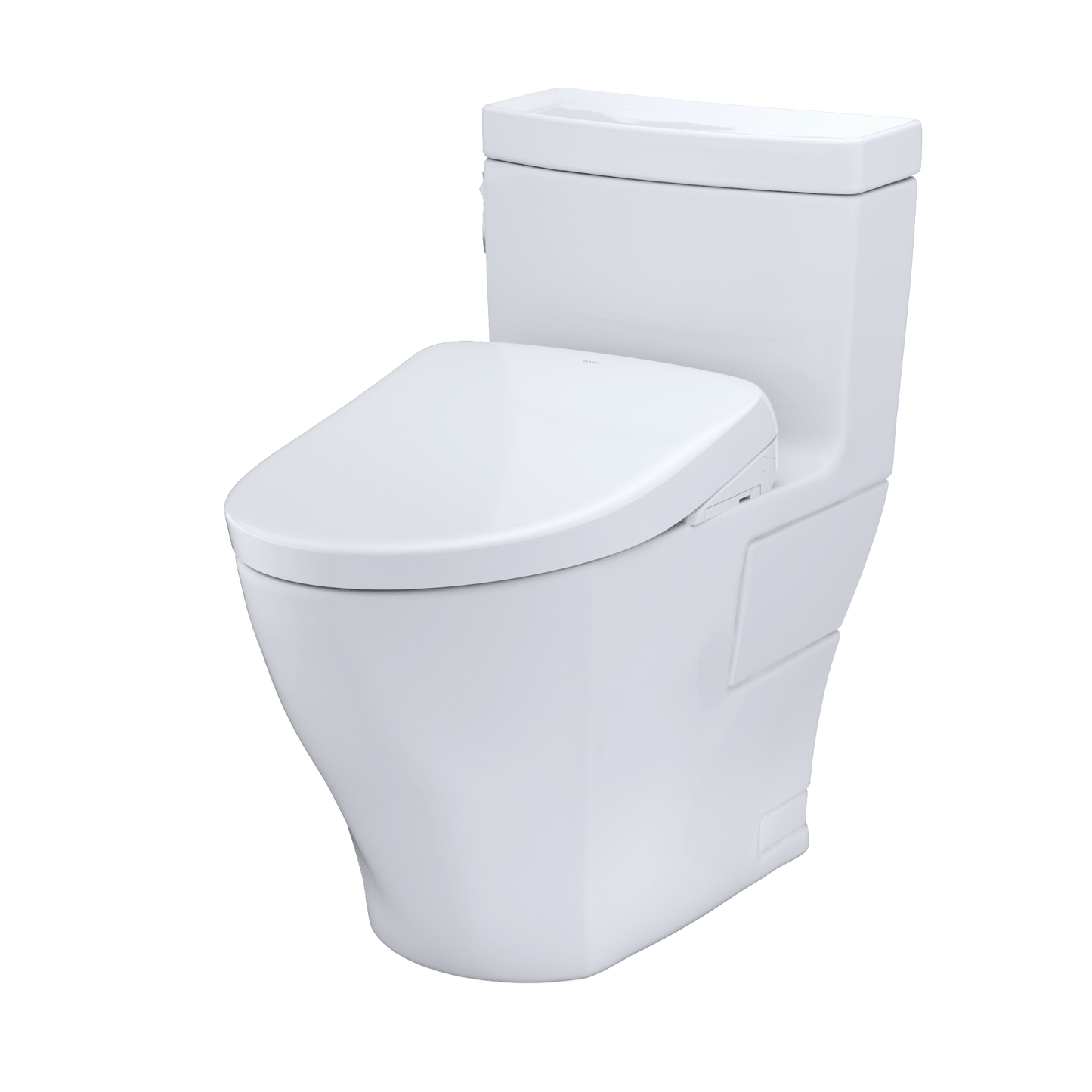 TOTO Aimes Washlet+ S7 Bidet Toilet in sleek white design with advanced flushing technology