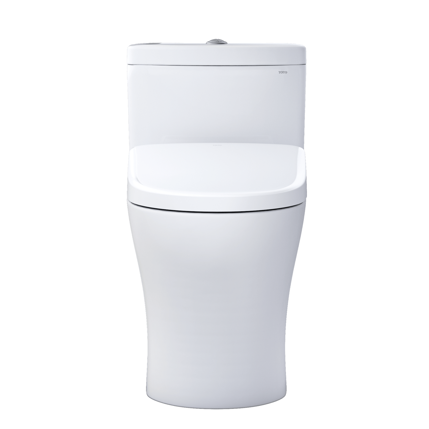 TOTO Aquia IV Washlet+ S7 bidet toilet, modern one-piece design in pristine white finish.