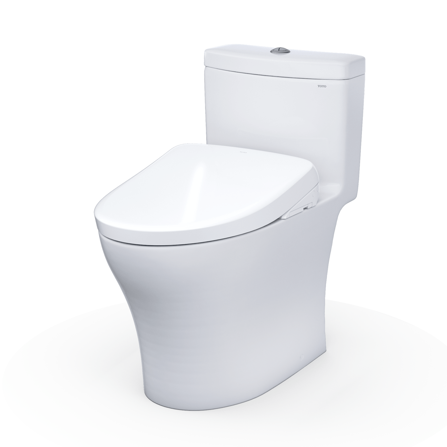 TOTO Aquia IV Washlet+ S7A Dual-Flush Bidet Toilet in sleek white design for superior bathroom experience.