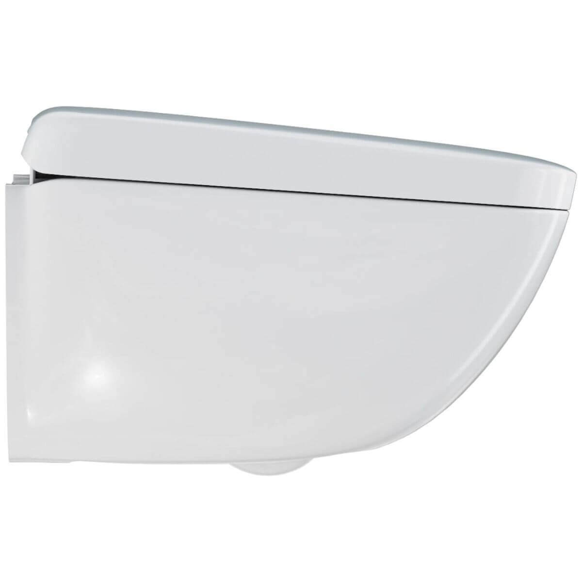 White toilet on a white background