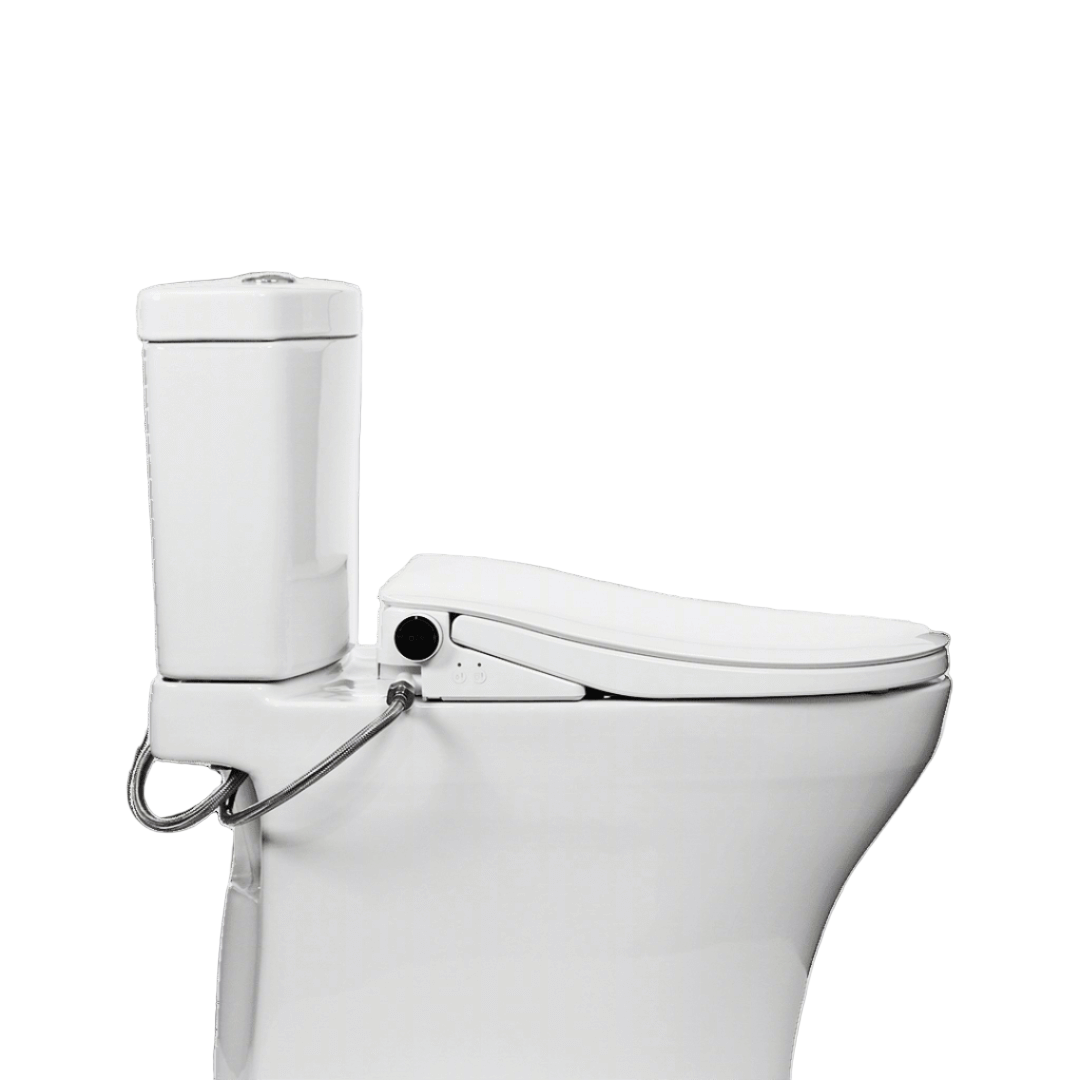 Ultra NOVA Bidet Seat - Side view with lid down