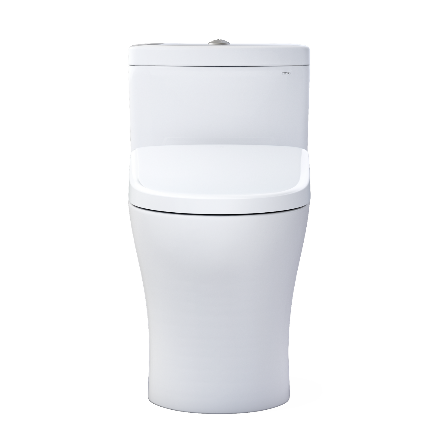 White toilet on a white background