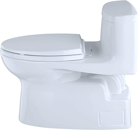 Carolina II One-Piece Toilet by Toto, Elongated Bowl, Universal Height (ADA), Tornado Flush  MS644114CEFG#01