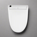 TOTO Washlet C5 Bidet Toilet Seat in sleek white design with remote control features.