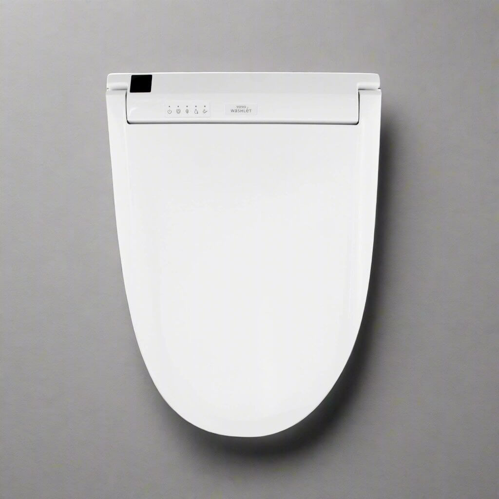 TOTO Washlet C5 Bidet Toilet Seat in sleek white design with remote control features.