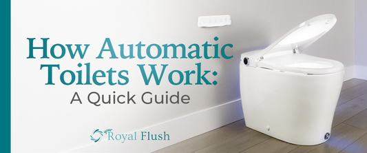 Image illustrating How Automatic Toilets Work: A Quick Guide with an open automatic toilet.