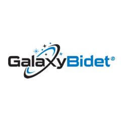 Galaxy Bidet Logo in Black and Blue font