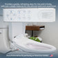 BidetMate 3500 Series Electronic Smart Bidet Seat with Remote