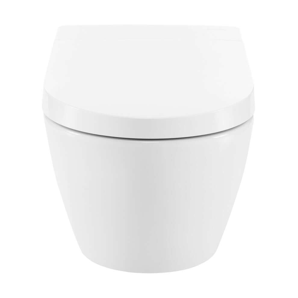 Swiss Madison Pur Wall-Hung Smart Bidet Toilet features sleek white design and advanced smart technology for modern bathrooms.