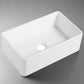 Calabria 30" Rectangular White Ceramic Farmhouse Sink