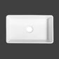 Calabria 30" Rectangular White Ceramic Farmhouse Sink