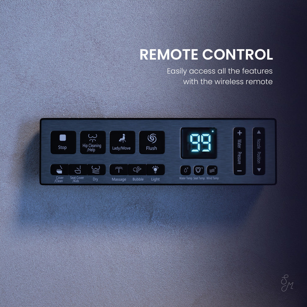 Swiss Madison Concorde Smart Bidet Toilet with Auto Flush, Heated Seat, and Square Bowl