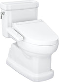 TOTO Guinevere WASHLET+ C2 One-Piece Bidet Toilet in sleek white design, featuring integrated bidet controls.