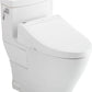 White toilet on a white background