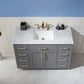 Ivy 48" Single Bathroom Vanity Set with Carrara White Marble Countertop